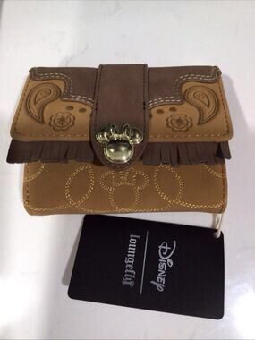LOUNGEFLY DISNEY MINNIE MOUSE WESTERN MINIMAL WALLET
